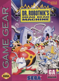 Dr Robotnik's Mean Bean Machine PAL Sega Game Gear PAL box art